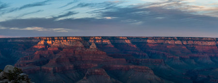 Sunset over the famous Grand Canyon in Arizona, USAの写真素材