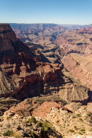 Famous Grand Canyon from Navajo Point, Arizona, USAの写真素材