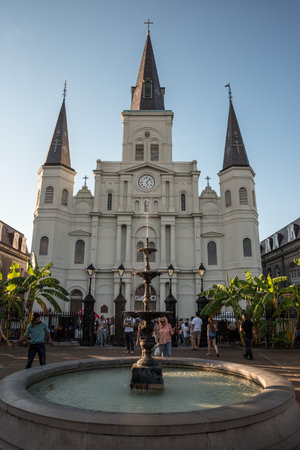 St Louis Cathedral in New Orleans, United Statesの写真素材