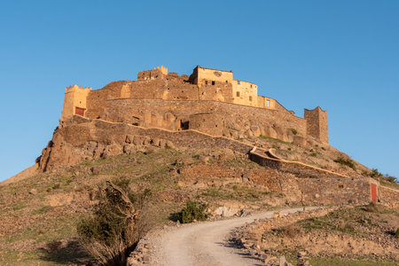 Historic Tizourgane village in the Anti-Atlas mountains, South Moroccoの写真素材