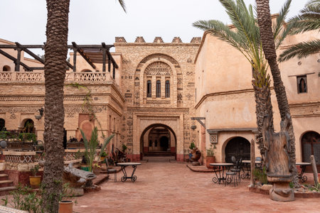 Scenic traditional houses of the rebuilt medina of Agadir, Moroccoのeditorial素材