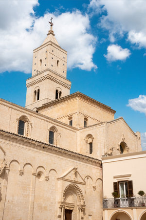 Cathedral of Maria Santissima della Bruna and Saint Eustache in Matera, Italyの写真素材
