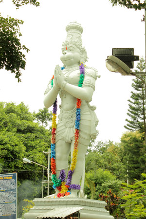 Statue of Hanuman, Hindu God in Tirupati, Indiaの写真素材