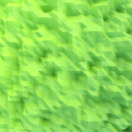 Abstract mosaic wallpaper GREEN 3D displacementの写真素材
