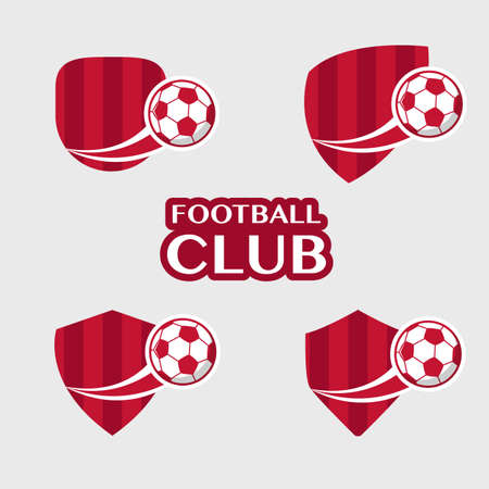 Set of Soccer Football Badges and lables, illustrationのイラスト素材