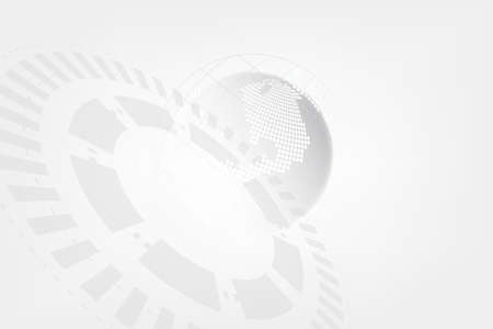 Global network connection with business concept and world map lineの写真素材