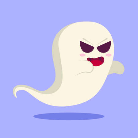 Happy Halloween Spooky Ghost Illustrationのイラスト素材