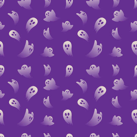 Halloween Pattern Ghost Transparent Vector Design Background Illustrationのイラスト素材