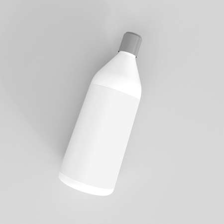 Plastic bottle mockup. Template for mock up your design. 3d illustrationの写真素材