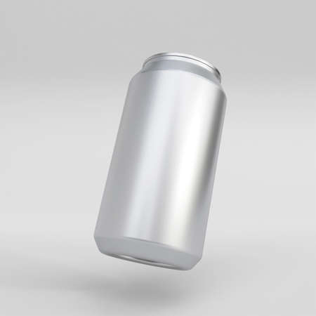 soda can mockup. Template for mock up your design. 3d illustrationの写真素材