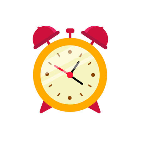 illustration vector graphic of cute alarm clock perfect for time symbolのイラスト素材
