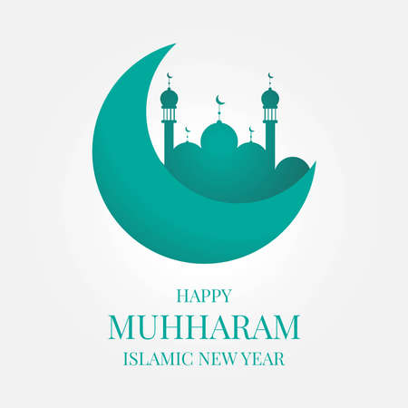 illustration vector graphic of islamic new year backgroundのイラスト素材
