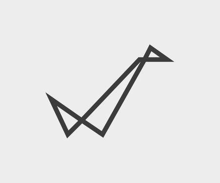 J font with origami shape logoのイラスト素材