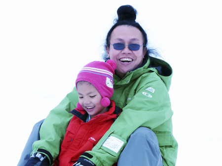 father and daughterの写真素材