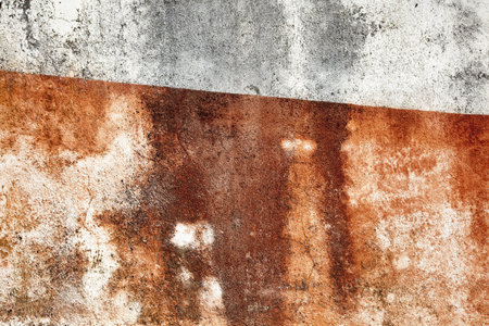 Grunge and textured red and white wall