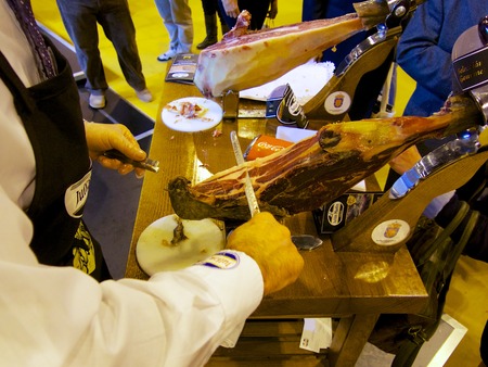 Cured Spanish Ham - FITUR 2013のeditorial素材