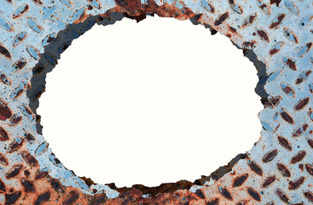 Rusty metal  Rusty and battered metal background.clipping pathの写真素材