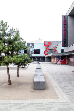 Lincoln, United Kingdom - 07/21/2018:  The LPAC and Engine Shed on the University of Lincoln Campusのeditorial素材