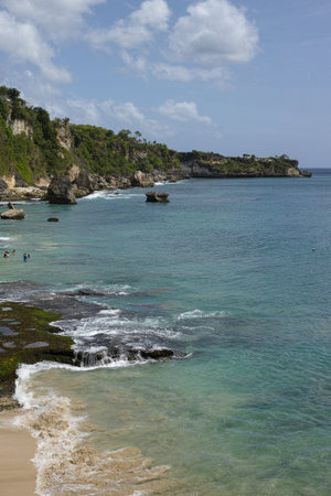 beautiful coastal scenery along the Bali coastline