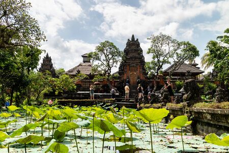 Ubud, Indonesia - 28 5 2019: Saraswati Temple in Ubud Indonesiaのeditorial素材