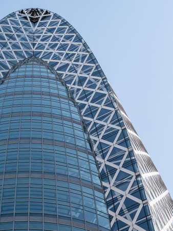 Tokyo, Japan - 17 11 2019: The front of the iconic Mode Gakuen Cocoon in Shinjukuのeditorial素材