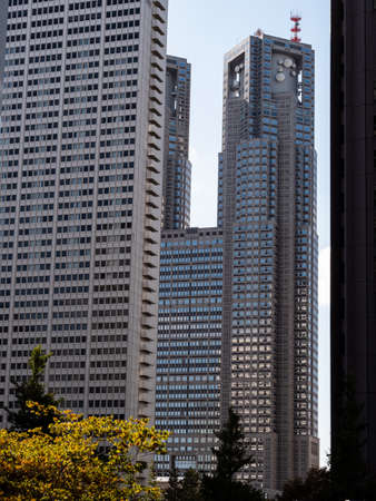 Tokyo, Japan - 17.11.19: The Tokyo Metropolitan government offices in Shinjuku, Japanのeditorial素材