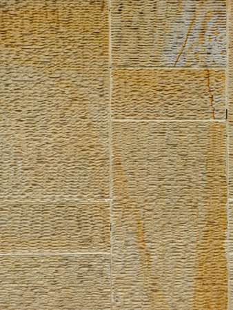 texture of yelow and white marble blocks for exterior grooved walls tiles