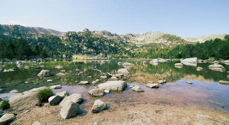 Hight mountain lake.の写真素材