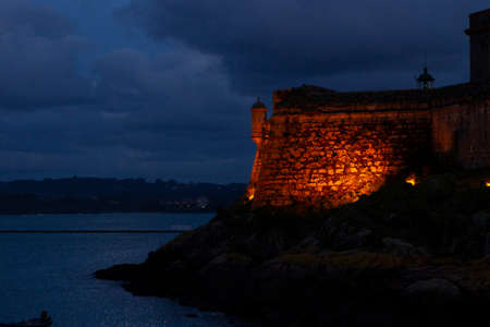 San Anton Castle in La Coruna, Spainのeditorial素材
