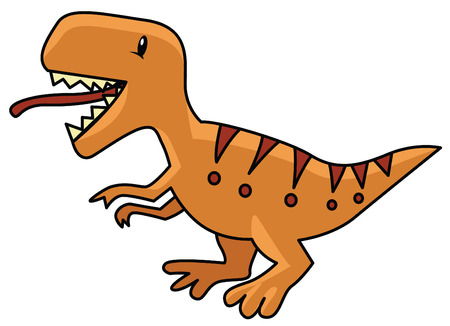 Funny ClipArt Of Baby Dinosaurのイラスト素材