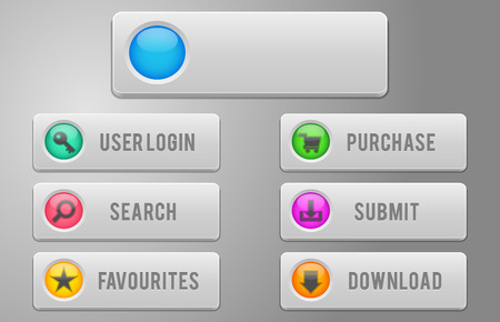 web buttonsのイラスト素材