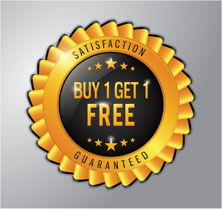 Buy1 get 1 freeのイラスト素材