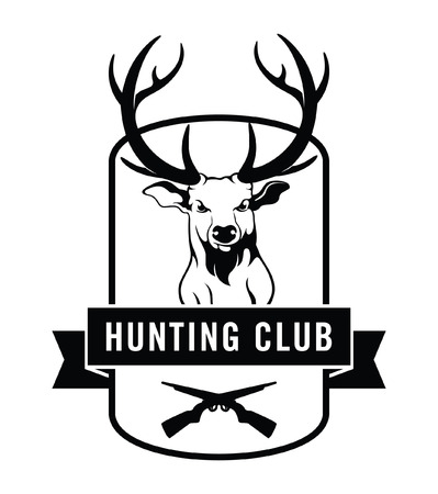Hunt club label badgeのイラスト素材