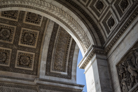 An element of the Arc de Triompheの写真素材