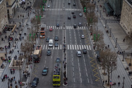 View from the Arc de Triompheのeditorial素材
