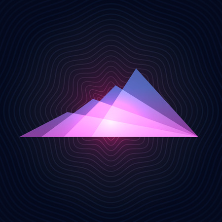 Abstract Digital Mountains Designの写真素材