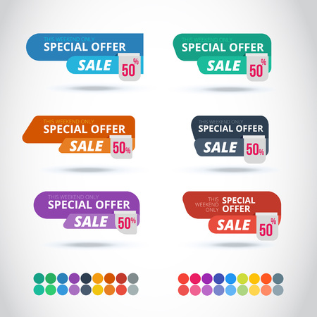 Style Sticker and Banner Templateのイラスト素材