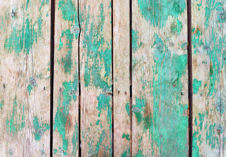 Vintage wood background with peeling paintの写真素材