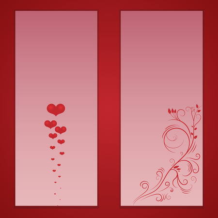 Beautiful valentine cardのイラスト素材