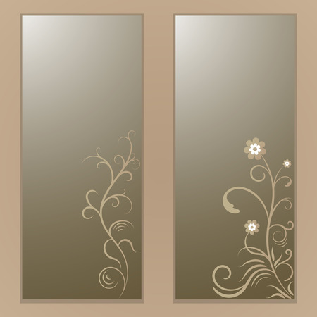 Valentines day Floral cardのイラスト素材