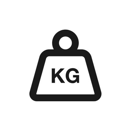 Weight icon vector. Scale and Kilogram symbol.のイラスト素材
