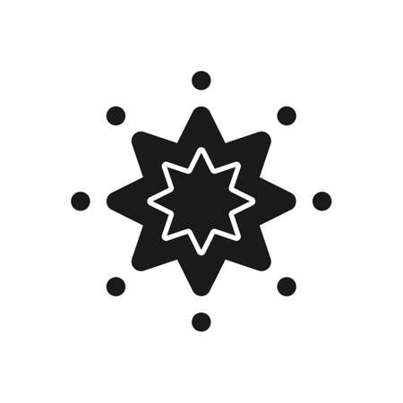 Excellence icon. Shiny star on white background vectorのイラスト素材