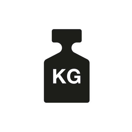 Weight icon vector. Scale and Kilogram symbol.のイラスト素材