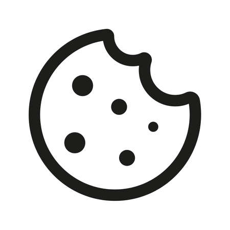 Cookie concept line icon. Linear Cookie concept outline symbol design. vector illustration.のイラスト素材