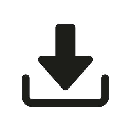 Download vector icon or install symbol. Download buttonのイラスト素材