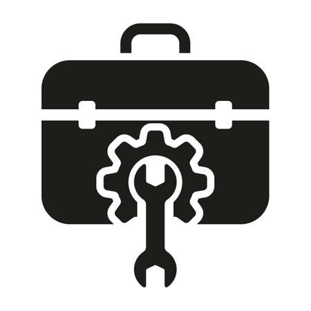 Toolbox icon. Toolbox, toolkit and instrument. Fixing, repair and renovation vector illustrationのイラスト素材