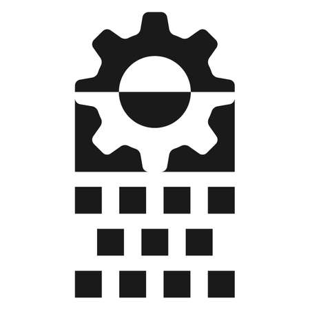 Digital Transformation icon. Digital technology integration symbol vector illustrationのイラスト素材