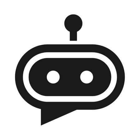 Chatbot icon. Robot, Virtual assistant Bot vector illustrationのイラスト素材