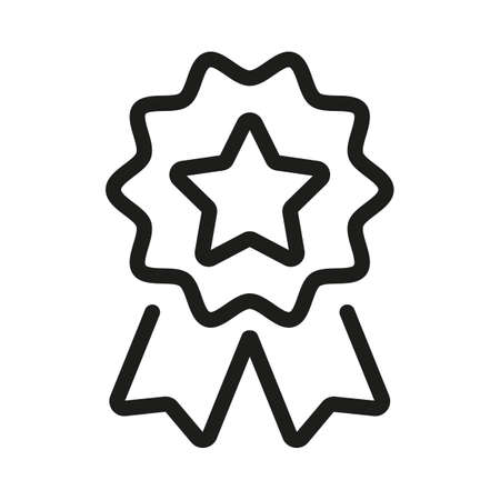 Bonus points, Discount icon. Loyalty star line, vector illustrationのイラスト素材