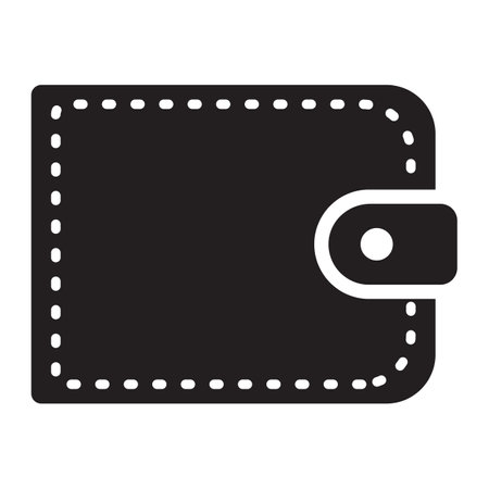 Modern wallet icon. Digital wallet vector illustrationのイラスト素材